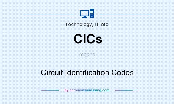 What does CICs mean? It stands for Circuit Identification Codes