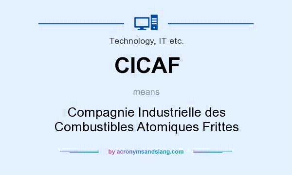 What does CICAF mean? It stands for Compagnie Industrielle des Combustibles Atomiques Frittes
