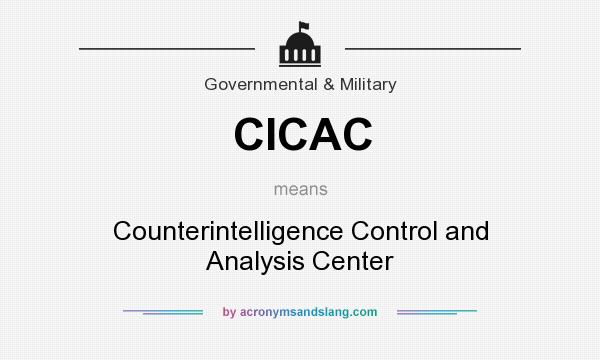 What does CICAC mean? It stands for Counterintelligence Control and Analysis Center