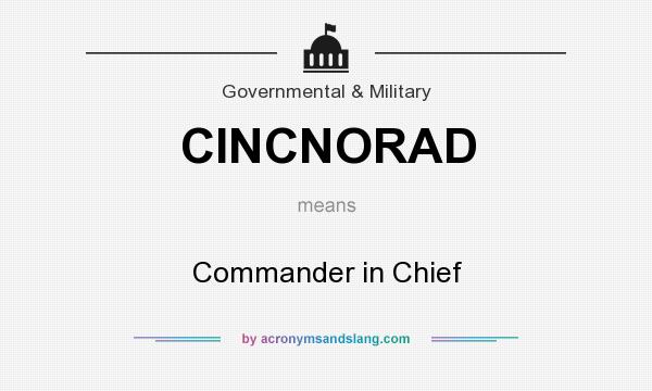 What does CINCNORAD mean? It stands for Commander in Chief