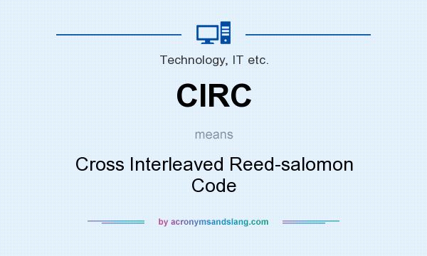 What does CIRC mean? It stands for Cross Interleaved Reed-salomon Code