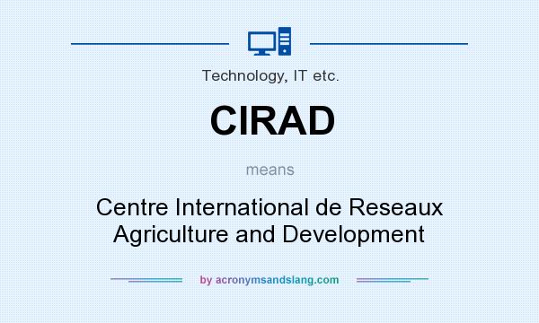 What does CIRAD mean? It stands for Centre International de Reseaux Agriculture and Development