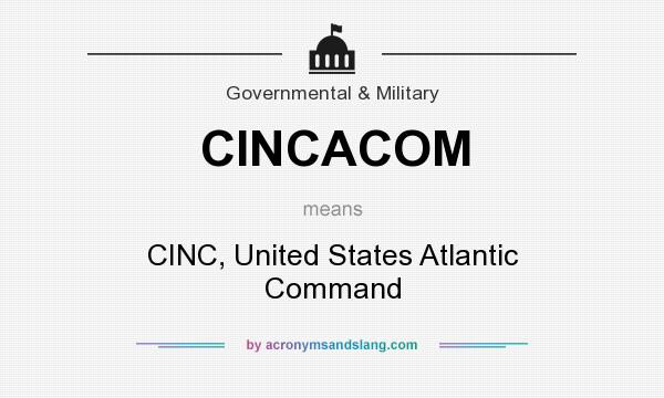 What does CINCACOM mean? It stands for CINC, United States Atlantic Command