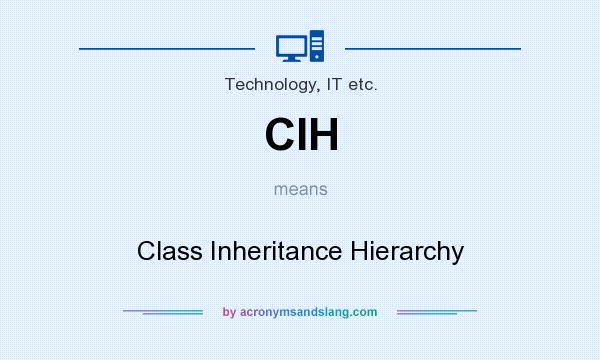 What does CIH mean? It stands for Class Inheritance Hierarchy