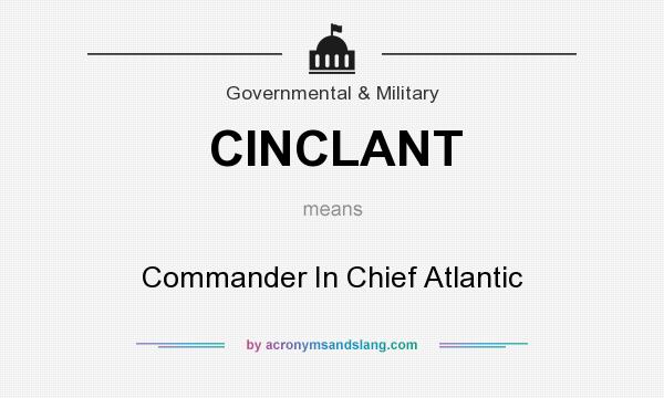 What does CINCLANT mean? It stands for Commander In Chief Atlantic
