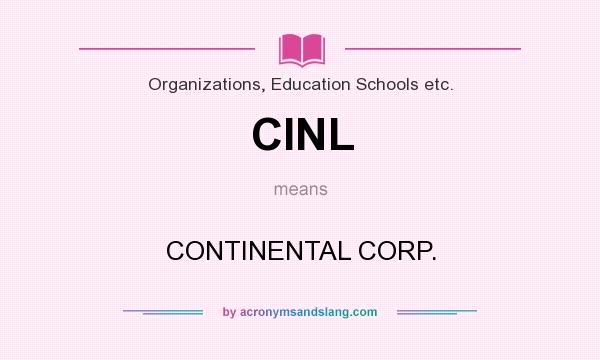 What does CINL mean? It stands for CONTINENTAL CORP.