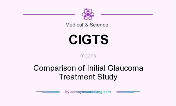 What does CIGTS mean? It stands for Comparison of Initial Glaucoma Treatment Study