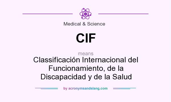 What does CIF mean? It stands for Classificación Internacional del Funcionamiento, de la Discapacidad y de la Salud