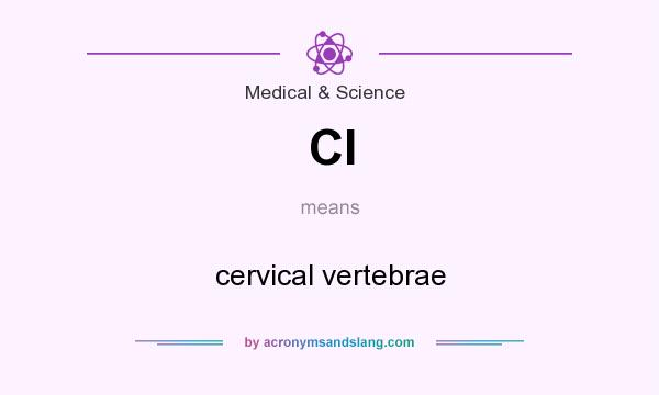 What does Cl mean? It stands for cervical vertebrae