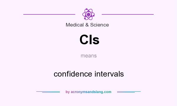What does CIs mean? It stands for confidence intervals