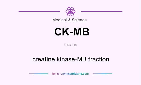 What does CK-MB mean? It stands for creatine kinase-MB fraction