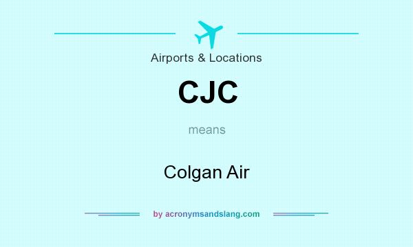 What does CJC mean? It stands for Colgan Air