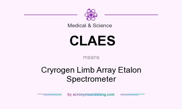 What does CLAES mean? It stands for Cryrogen Limb Array Etalon Spectrometer