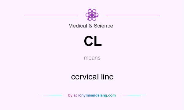 What does CL mean? It stands for cervical line