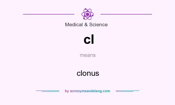 What does cl mean? It stands for clonus