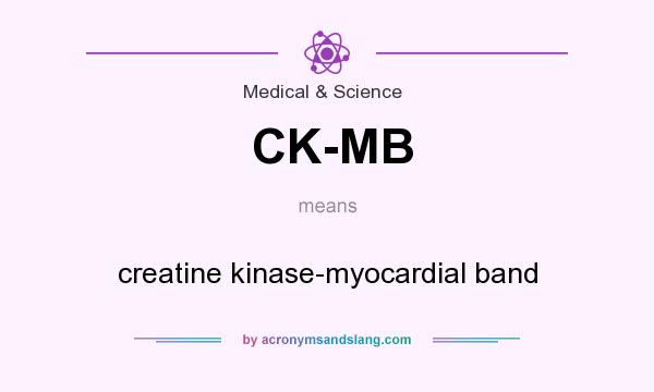 What does CK-MB mean? It stands for creatine kinase-myocardial band
