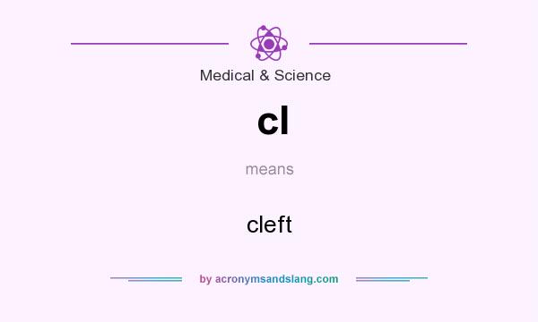 What does cl mean? It stands for cleft