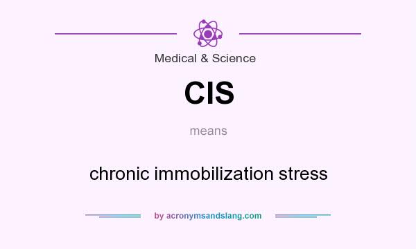 What does CIS mean? It stands for chronic immobilization stress
