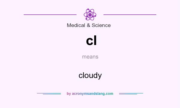 What does cl mean? It stands for cloudy
