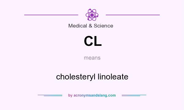 What does CL mean? It stands for cholesteryl linoleate