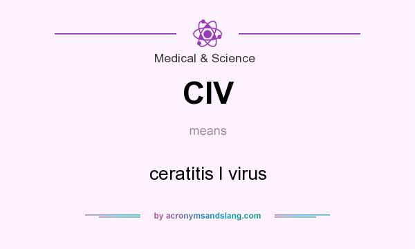 What does CIV mean? It stands for ceratitis I virus