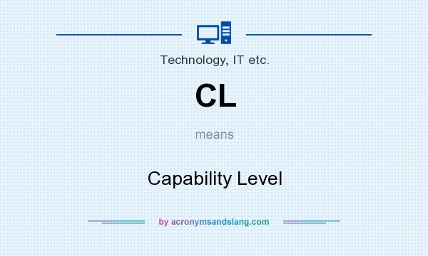 What does CL mean? It stands for Capability Level