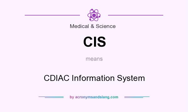 What does CIS mean? It stands for CDIAC Information System