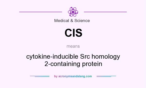 What does CIS mean? It stands for cytokine-inducible Src homology 2-containing protein