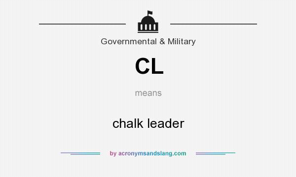 What does CL mean? It stands for chalk leader