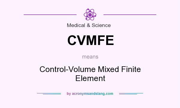 What does CVMFE mean? It stands for Control-Volume Mixed Finite Element