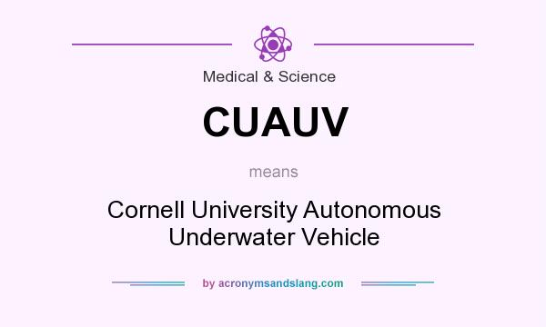 What does CUAUV mean? It stands for Cornell University Autonomous Underwater Vehicle