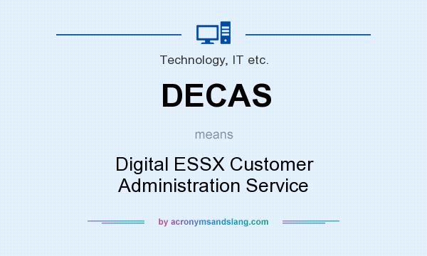 What does DECAS mean? It stands for Digital ESSX Customer Administration Service