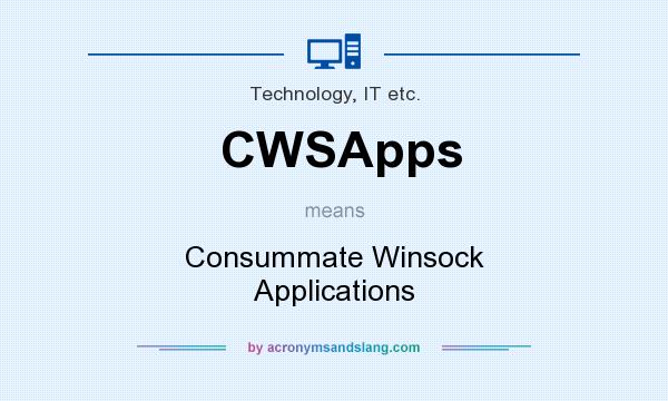 What does CWSApps mean? It stands for Consummate Winsock Applications