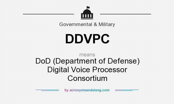 What does DDVPC mean? It stands for DoD (Department of Defense) Digital Voice Processor Consortium