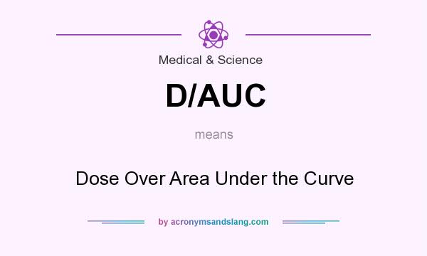 What does D/AUC mean? It stands for Dose Over Area Under the Curve