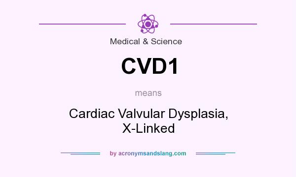 What does CVD1 mean? It stands for Cardiac Valvular Dysplasia, X-Linked