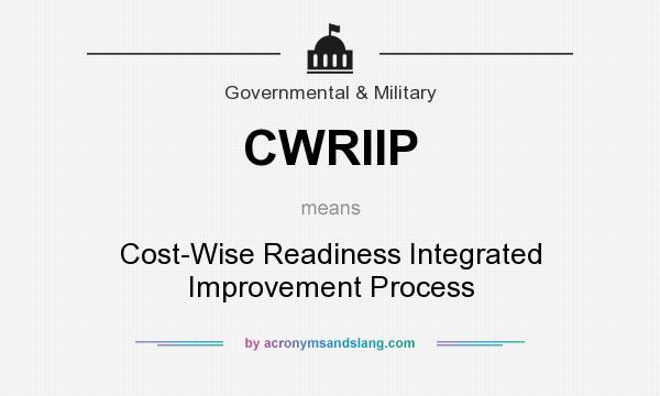 What does CWRIIP mean? It stands for Cost-Wise Readiness Integrated Improvement Process