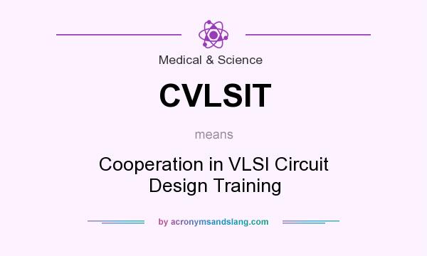 What does CVLSIT mean? It stands for Cooperation in VLSI Circuit Design Training