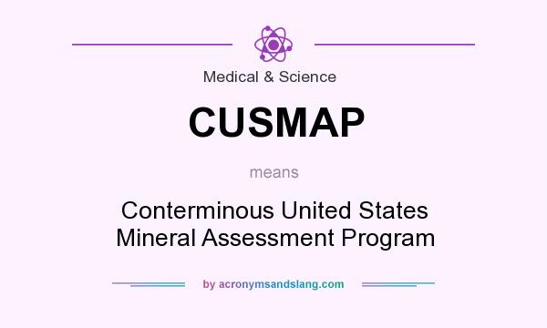 What does CUSMAP mean? It stands for Conterminous United States Mineral Assessment Program