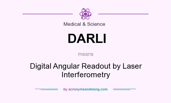 What does DARLI mean? It stands for Digital Angular Readout by Laser Interferometry