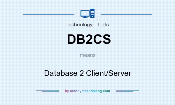 What does DB2CS mean? It stands for Database 2 Client/Server