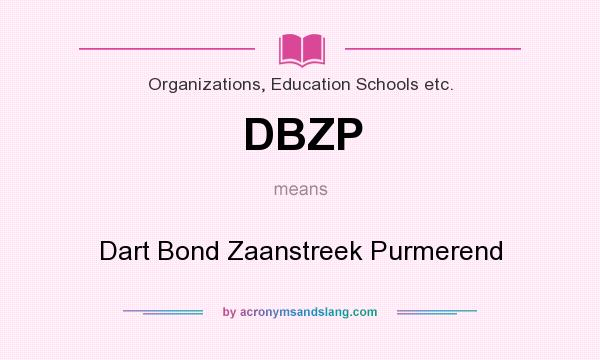 What does DBZP mean? It stands for Dart Bond Zaanstreek Purmerend