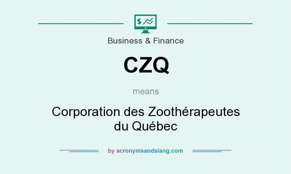 What does CZQ mean? It stands for Corporation des Zoothérapeutes du Québec