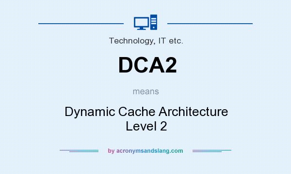 What does DCA2 mean? It stands for Dynamic Cache Architecture Level 2