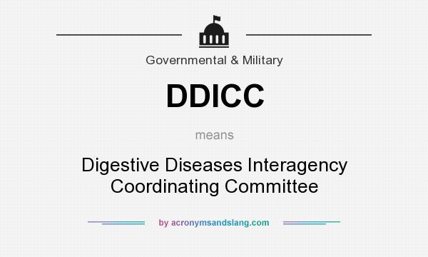 What does DDICC mean? It stands for Digestive Diseases Interagency Coordinating Committee