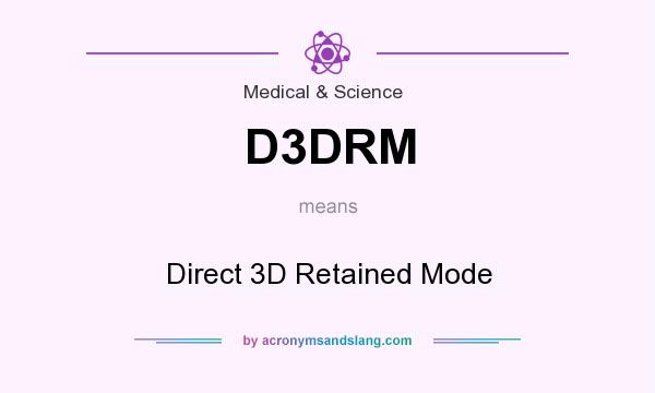 What does D3DRM mean? It stands for Direct 3D Retained Mode