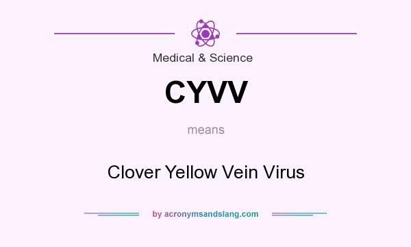What does CYVV mean? It stands for Clover Yellow Vein Virus