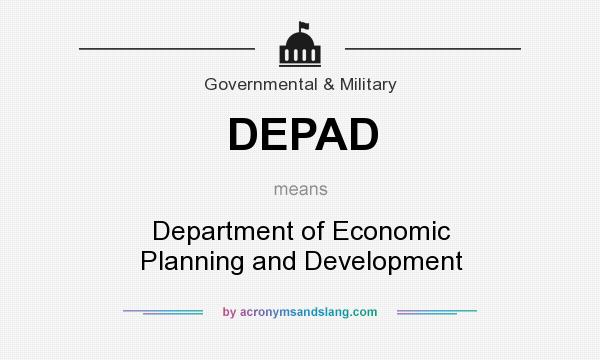 What does DEPAD mean? It stands for Department of Economic Planning and Development