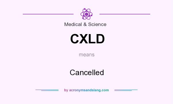 What does CXLD mean? It stands for Cancelled