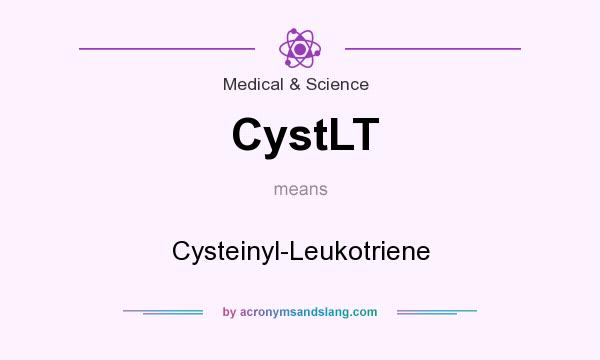 What does CystLT mean? It stands for Cysteinyl-Leukotriene